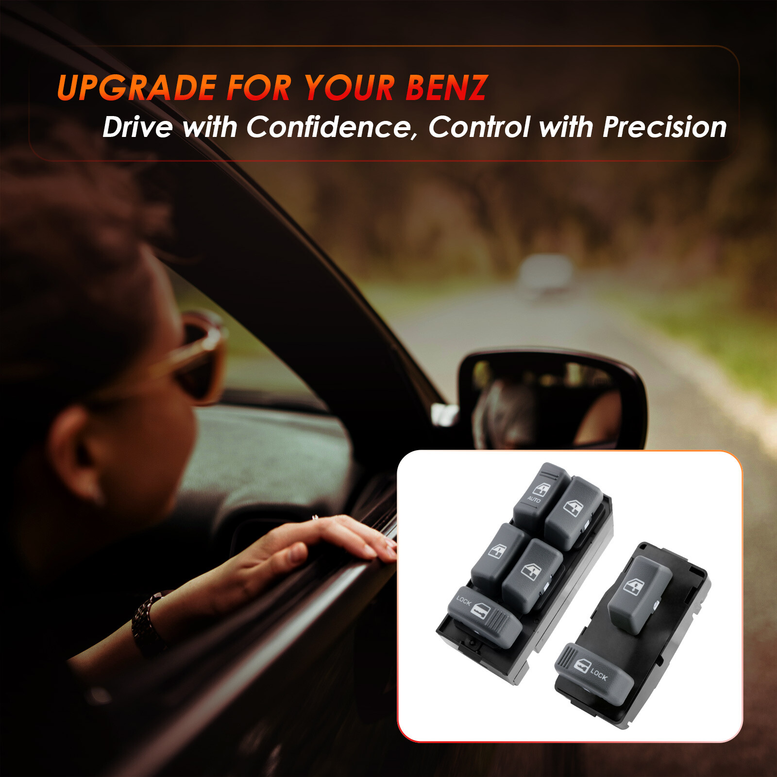Master Power Window Switch Driver & Passenger Side For Chevy GMC C/K 1500-3500