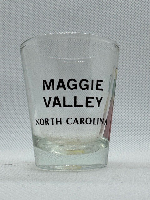Maggie Valley North Carolina Clear Standard Shot Glass
