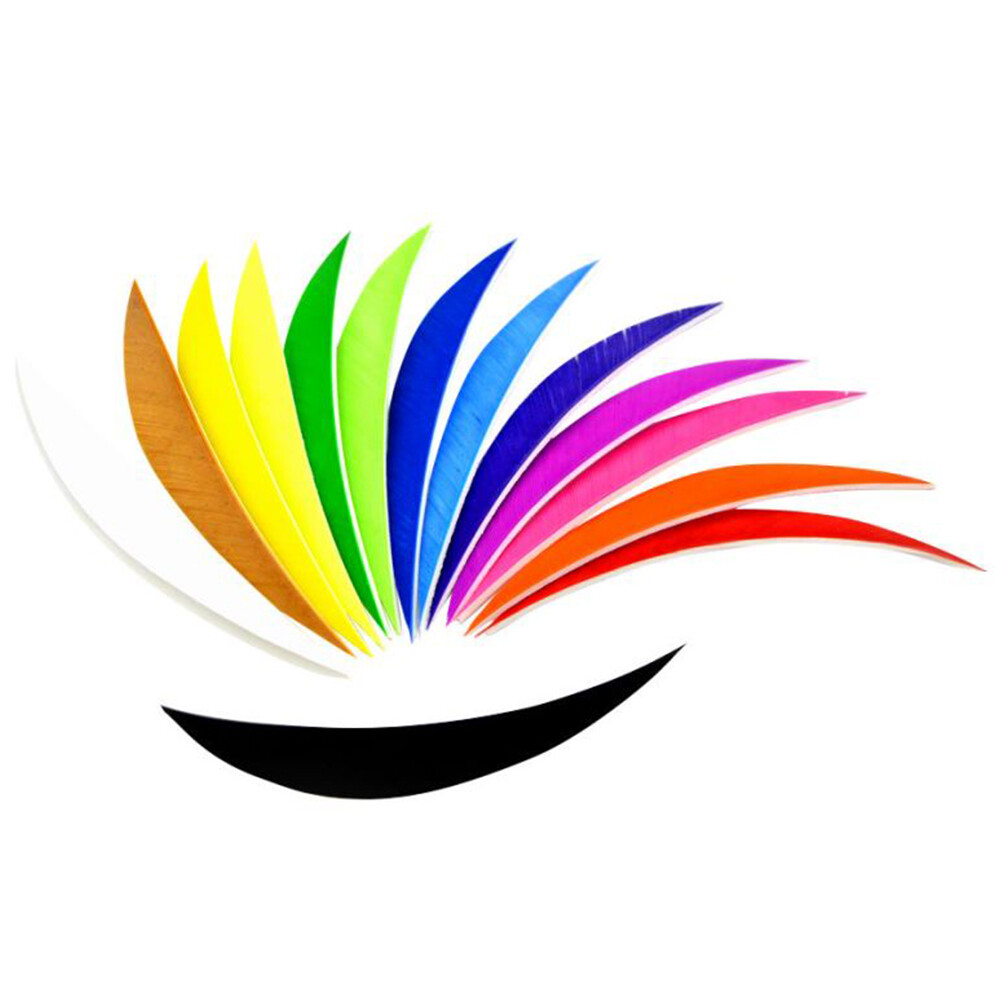 50pcs 5" Archery Arrow Turkey Feathers Natural Fletches LW DIY Shaft Hunting