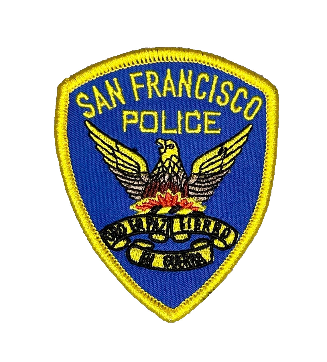 STRIKING SAN FRANCISCO POLICE EMBROIDERED IRON-ON PATCH...