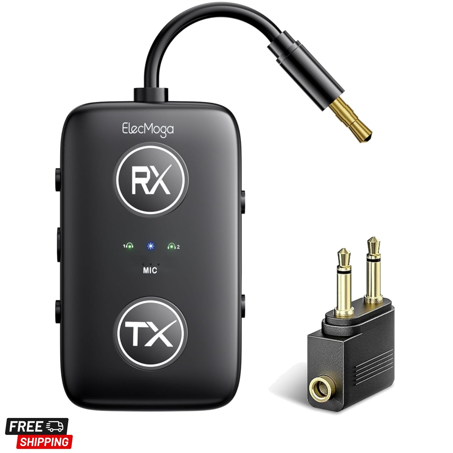 2025 Upgraded Airplane Bluetooth 5.4 Transmitter with Qualcomm Chipset, Airpl...