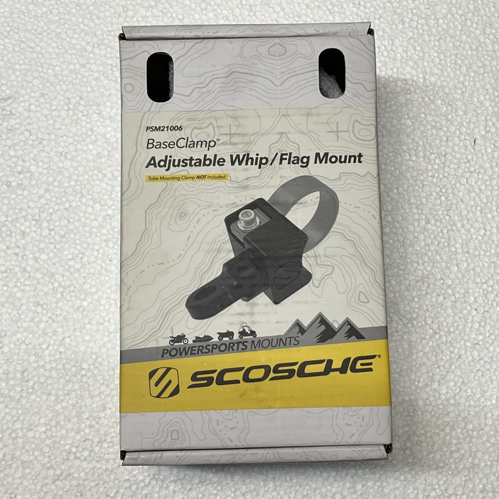 Scosche Industries PSM21006 Base Clamp System Adjustable Whip/Flag Mount