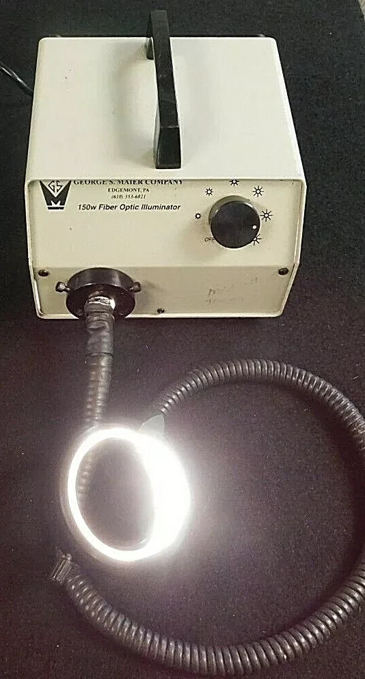George S. Maier FOI-150 Dimmer Control 150W Fiber Optic Illuminator w/Lamp