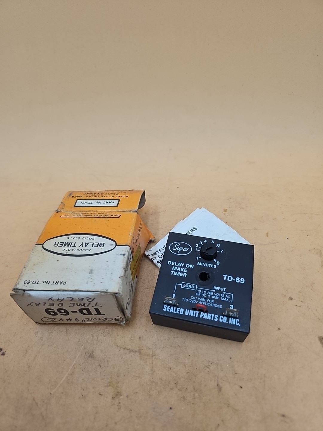 Supco Sealed Unit Part Co TD-69 Timer Delay Relay