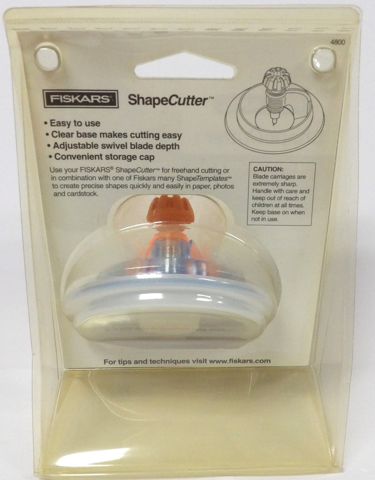 FISKARS ShapeCutter Adjustable Swivel Blade Depth Cutter for Papercrafting