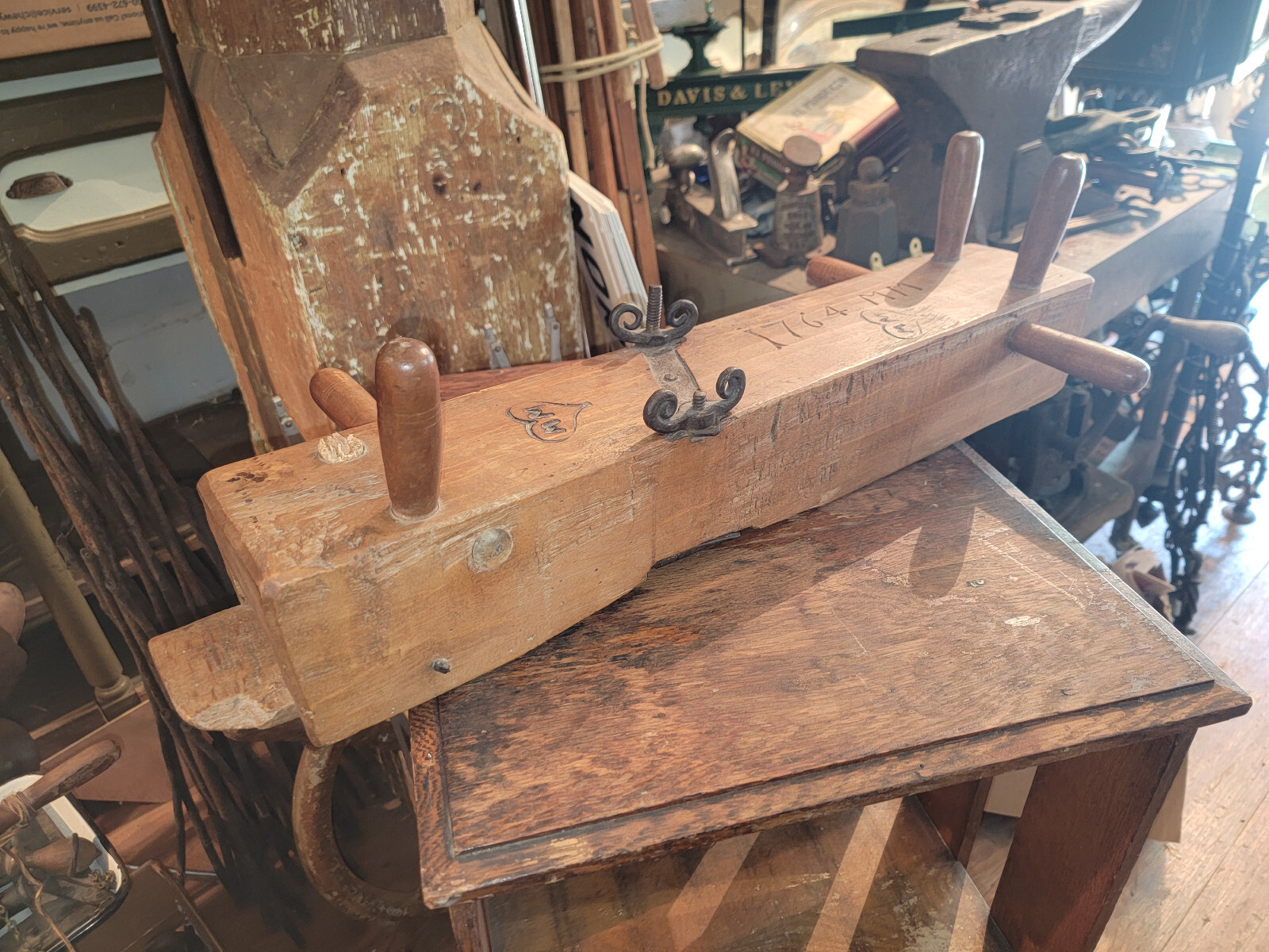 Antique Primitive 1764 Wood Plane