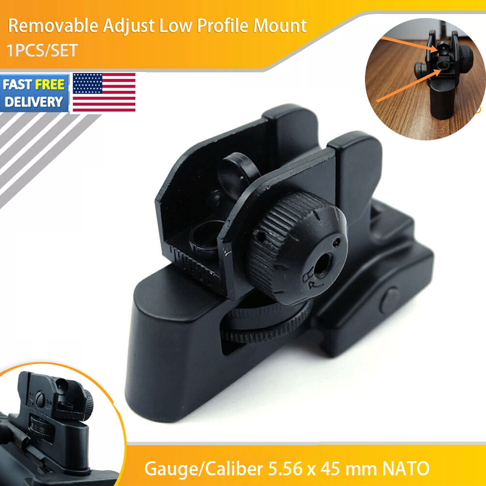 Universal Near Sight Carry Handle Detachable Metal Picatinny Mount Back Sight