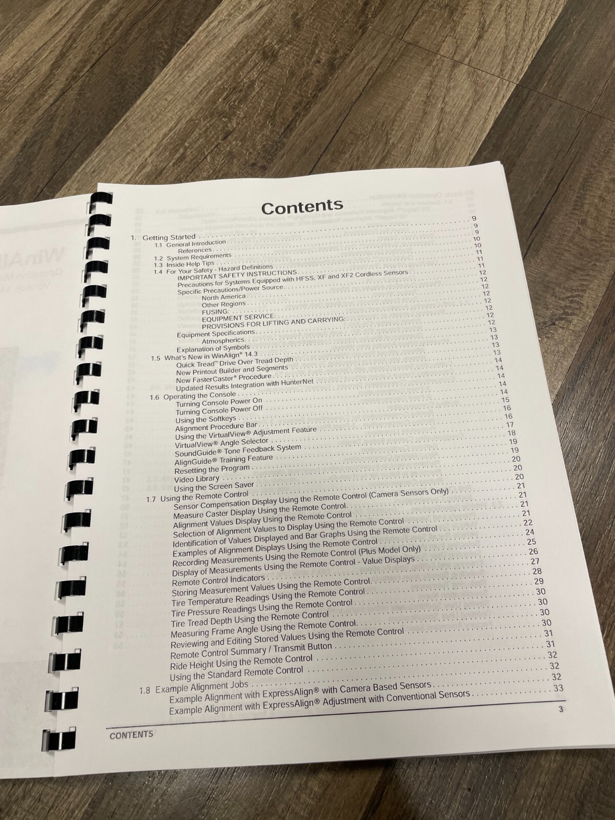 Hunter Engineering WinAlign Alignment Software Version 14.3 Manual