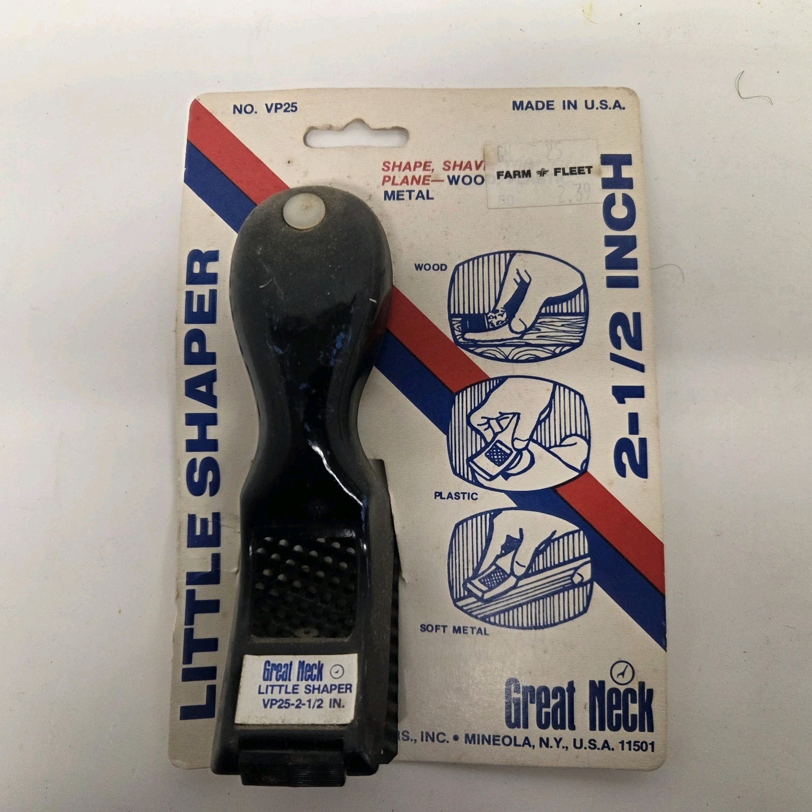 Vintage Great Neck 2.5" Little Scraper Planer Tool No. VP25, NOS