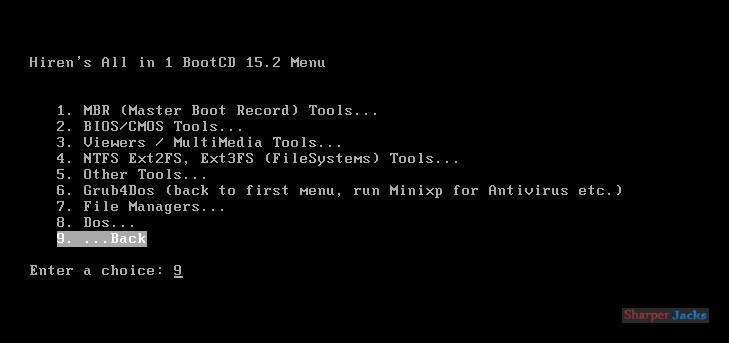 Hiren's Boot CD 15.2 Bootable Utility Toolkit PC Diagnostics Repair Optimization