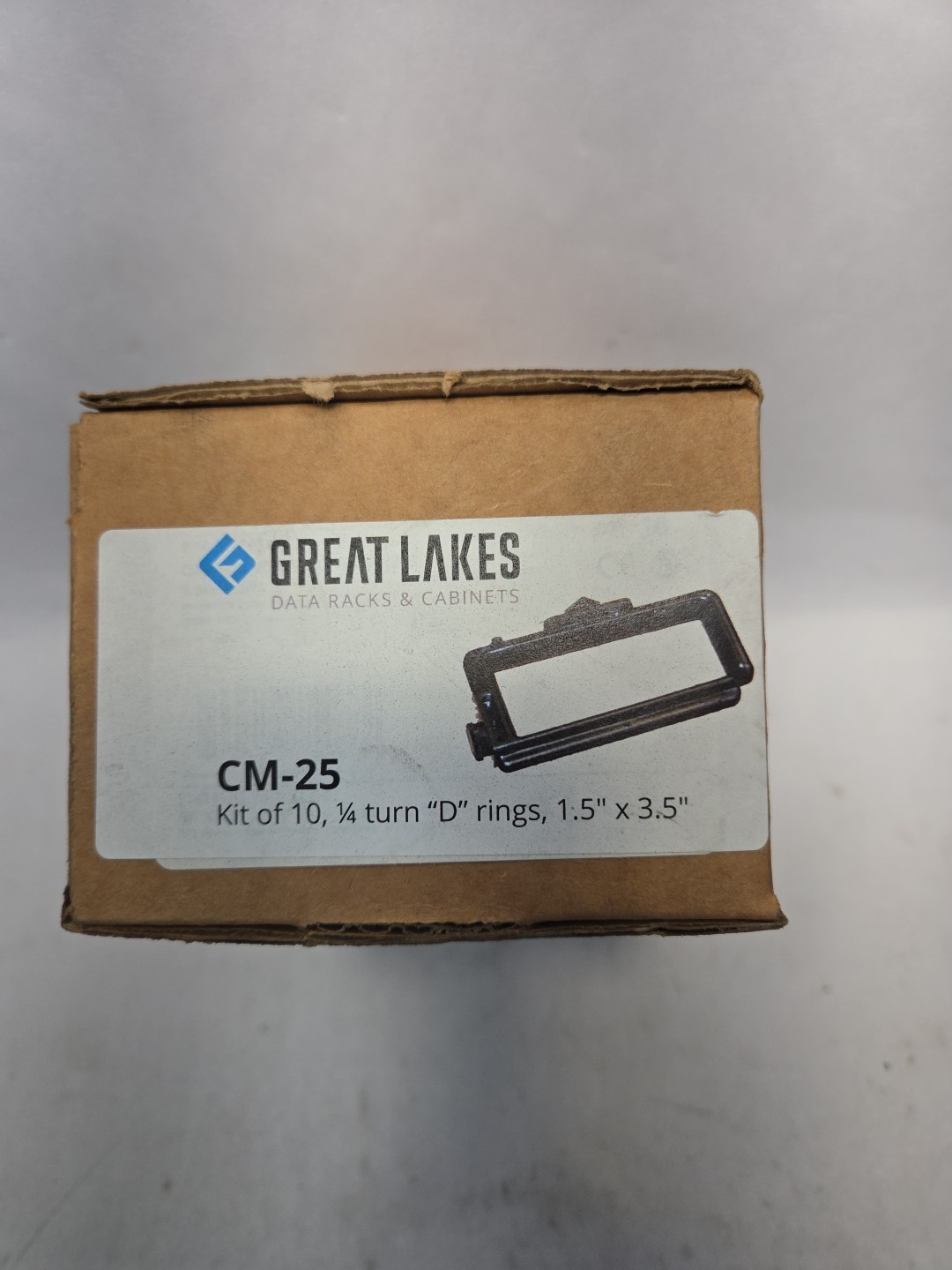 Great Lakes 1/4 Turn D Rings Kit Of 10 For Server Rack Cm-25
