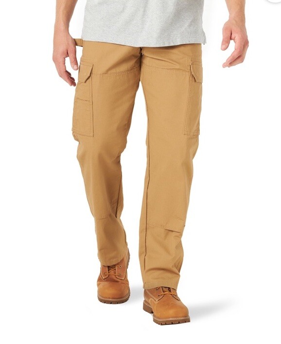 NWT WRANGLER Ranger Workwear Men's Relaxed Fit Pants-Brown (Rawhide) Size 42x30