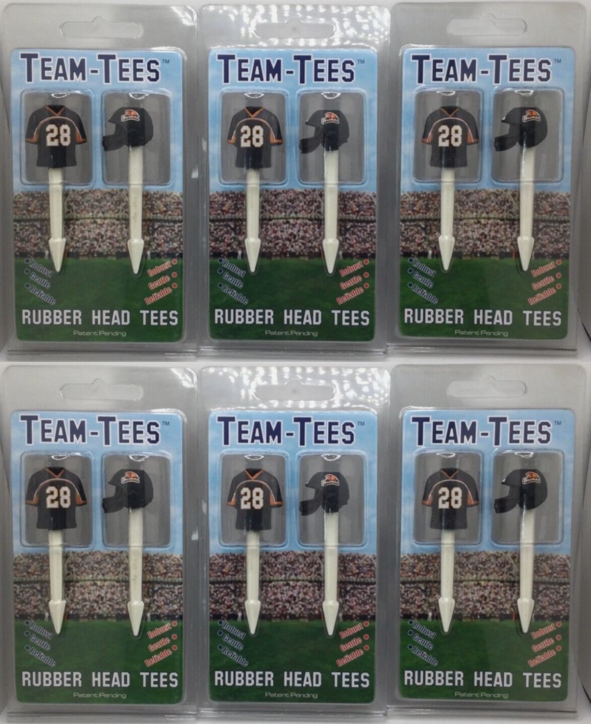 Oregon State University Beavers Rubber Head Golf Tees, 12 Total Golf Tees ⛳