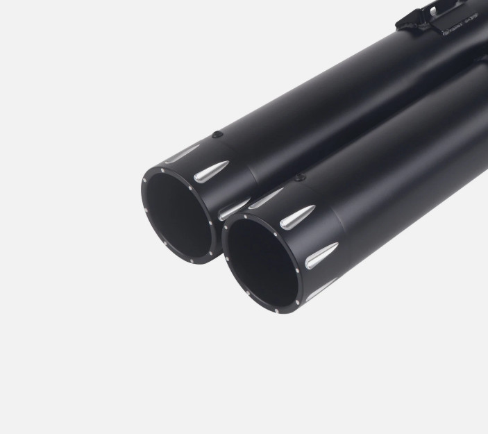 3.5" Black Exhaust End Tips Only Fit for SHARKROAD 3.5"  Softail Mufflers, 17B