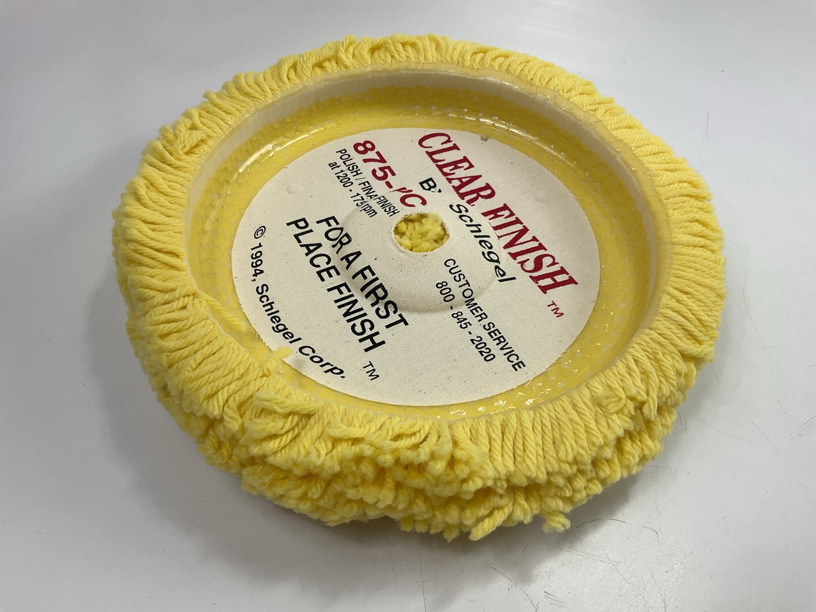 Schlegel 875PC Wool Blend Polishing Buffing Pad Bonnet, 7-1/2" Diameter