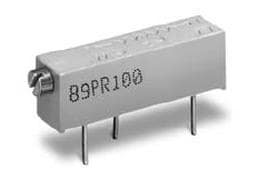 10Pcs 89PR1KLF Trimmer Resistors - Through Hole 3/4" Rect 1K 10% 20-turn