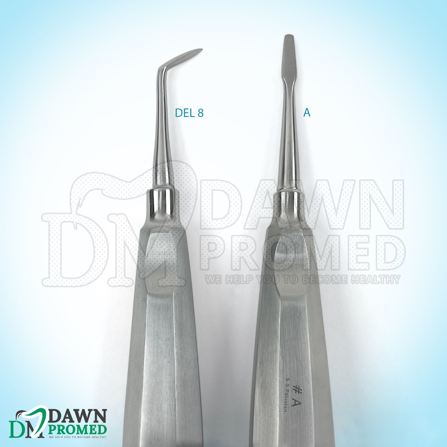 2 pcs Dental Luxating Elevators Set Extraction Surgical Instruments Oral Implant