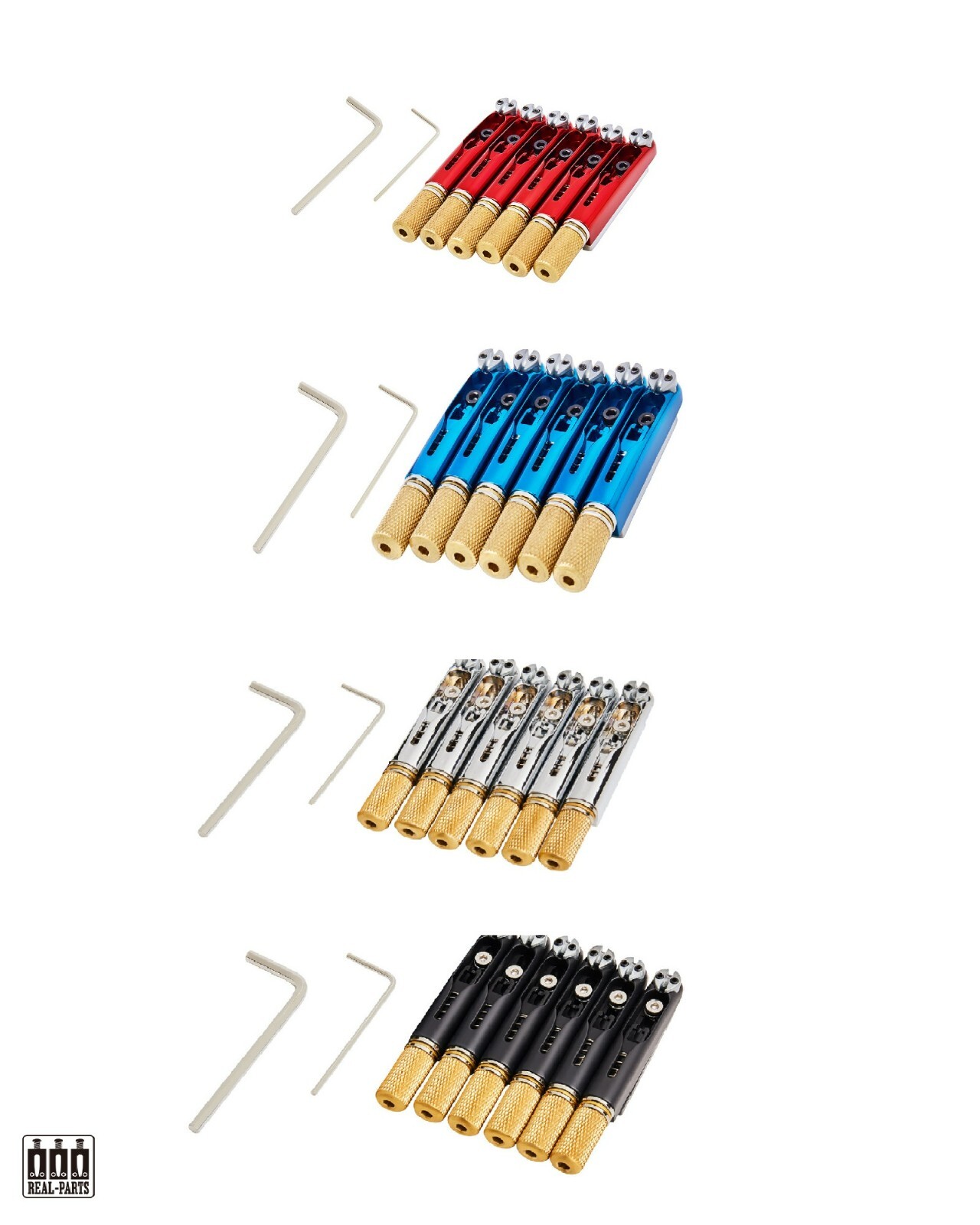 KOLOSS AVIATORII6F Fixed Bridge for Headless 6-String Electric Guitars