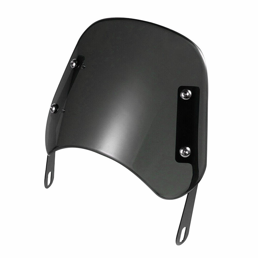 5"-7" Round Headlight Motorcycle Black Windshield WindScreen Universal For Honda