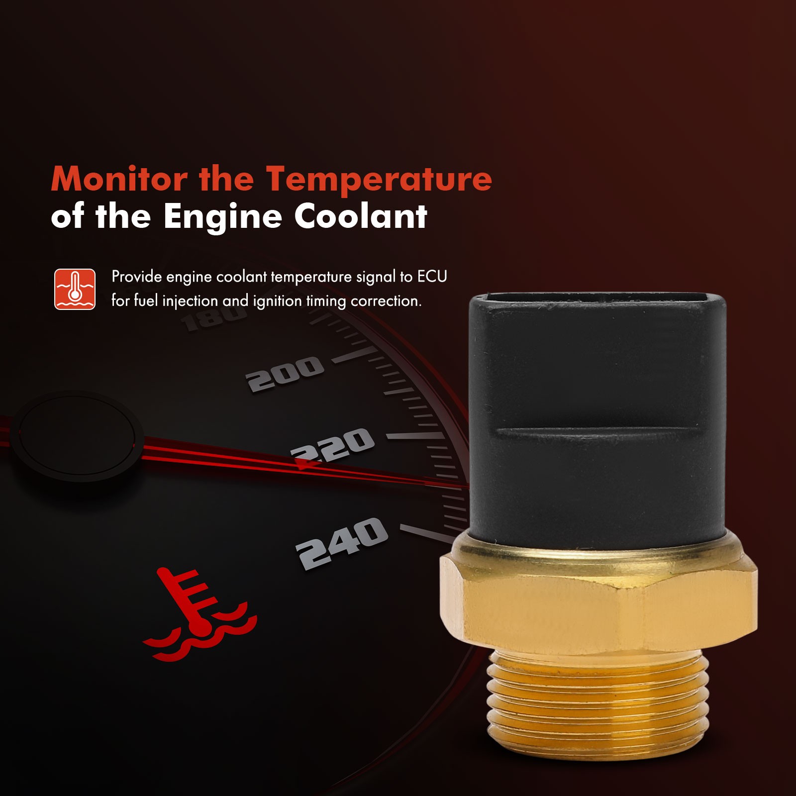 Radiator Fan Temperature Switch for Audi A8 97-99 A8 Quattro Volkswagen EuroVan