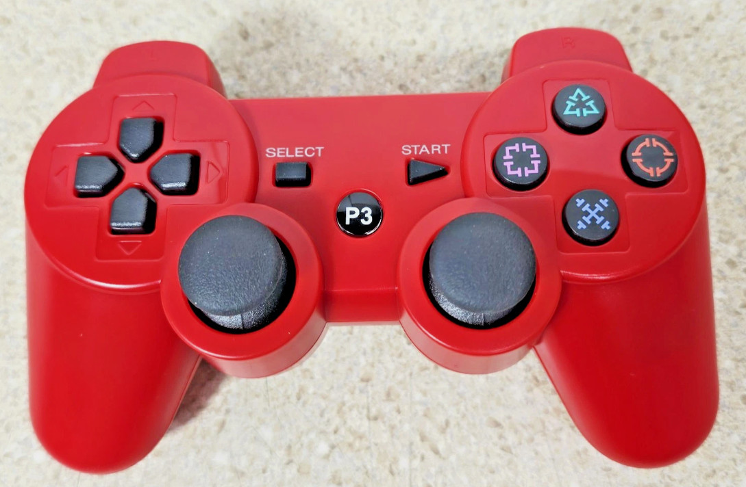 2 Wireless Controller for Sony PS3 Red/Blue PlayStation 3 - SEALED Controllers