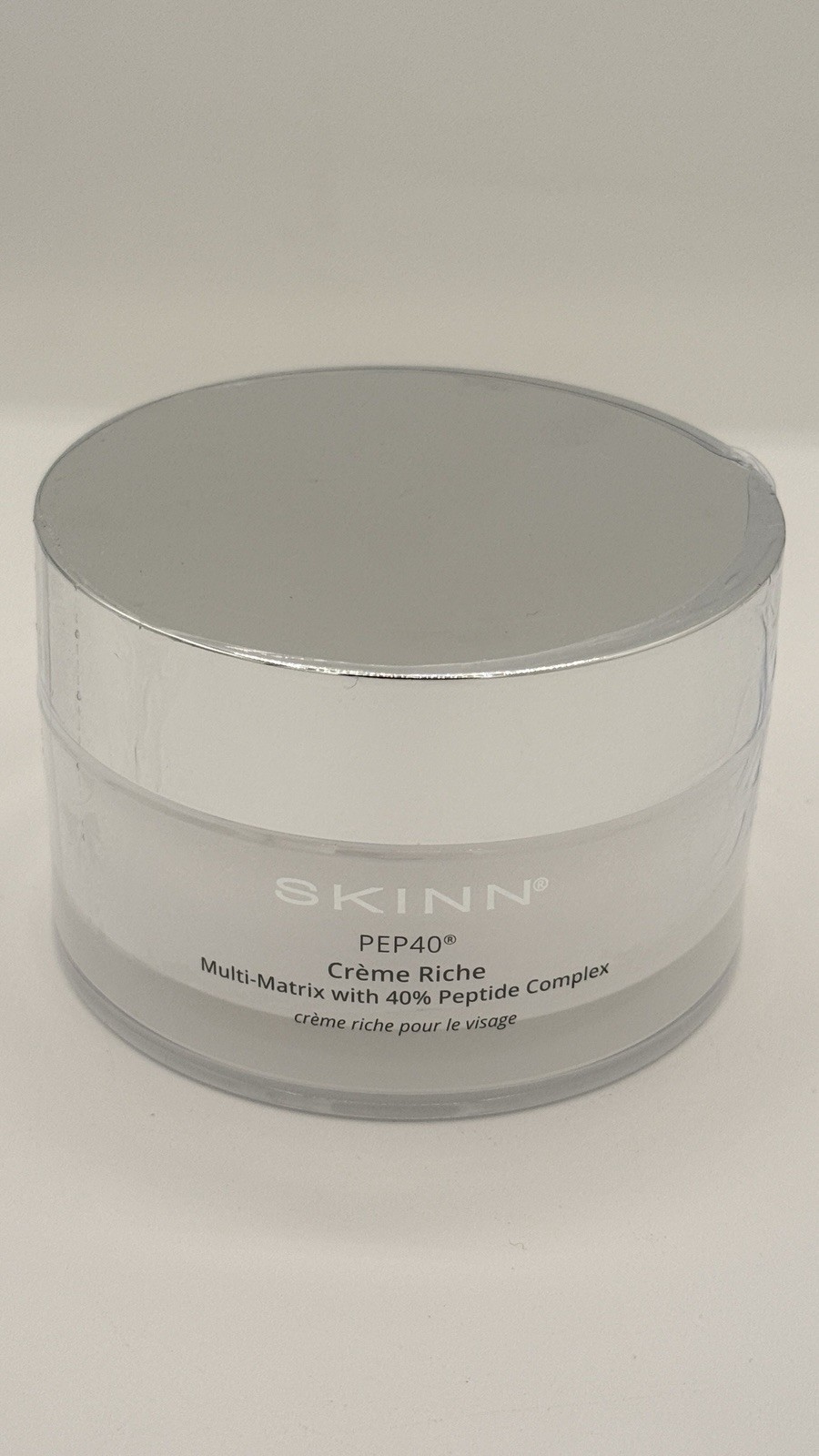 SKINN  PEP40 Creme Riche Face Cream Peptide New   3.4 Oz