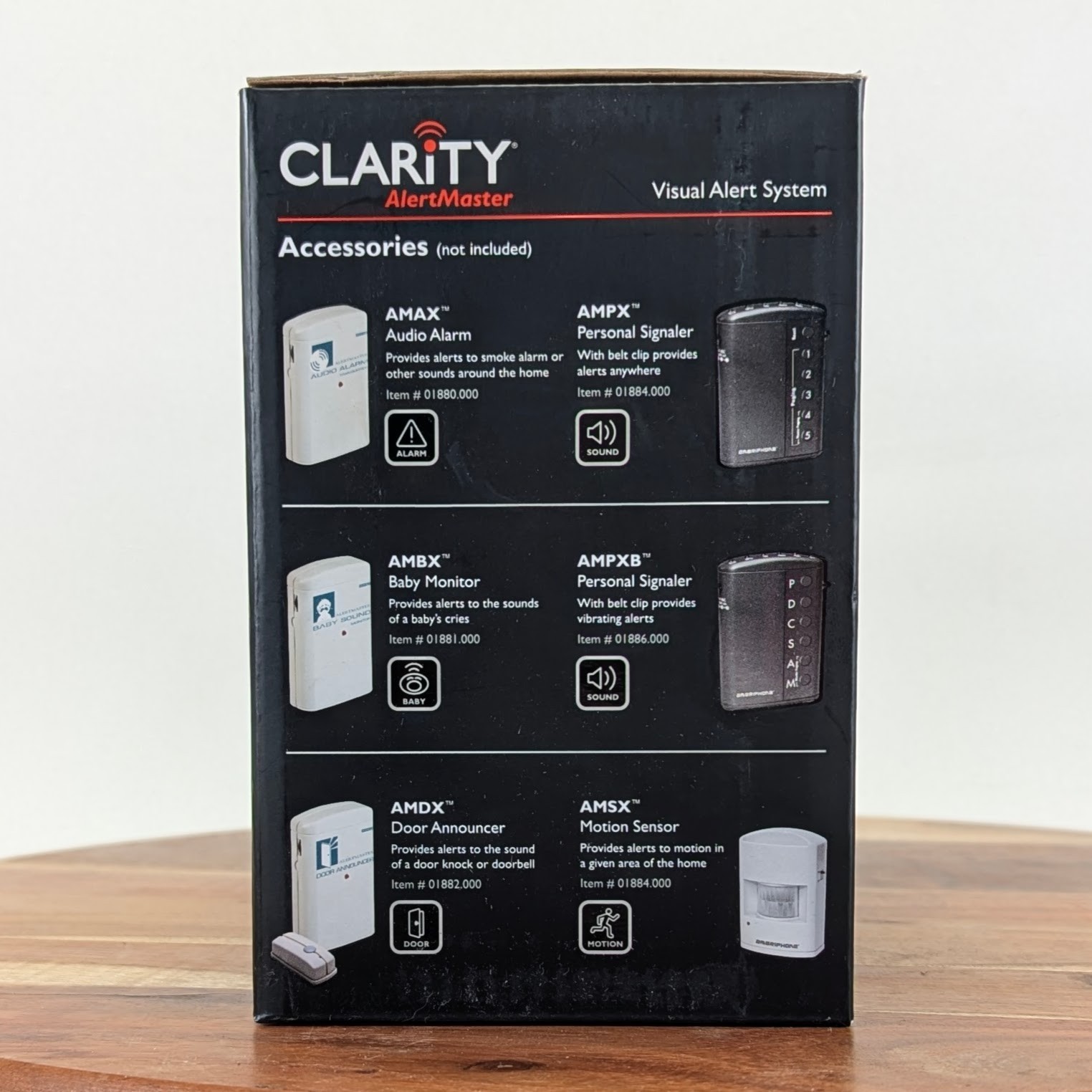 Clarity Alertmaster AL10 Alert System & 2 AL12 Motion Detect Visual Receivers