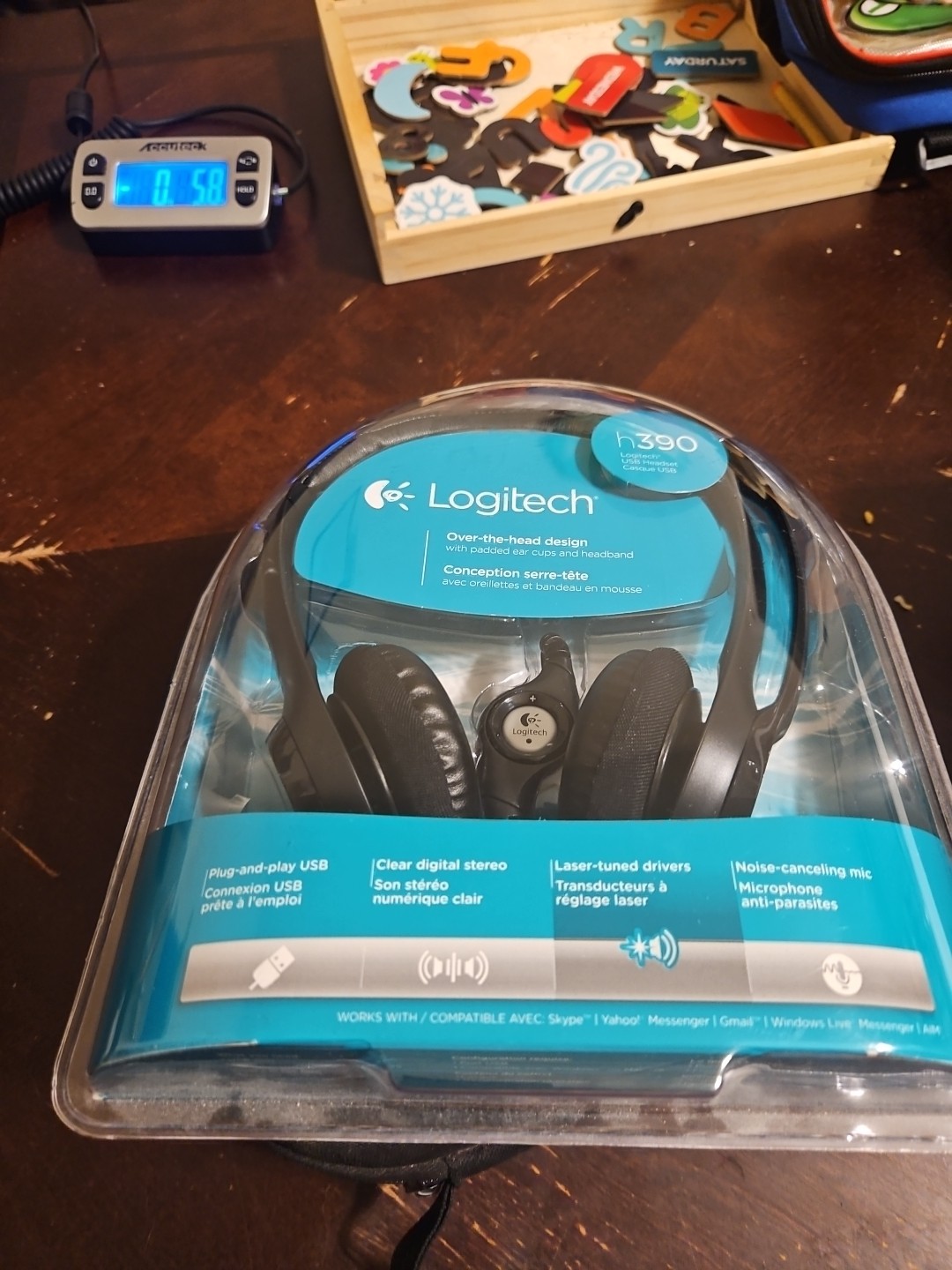 Logitech H390 Black Over the Ear USB Headset New