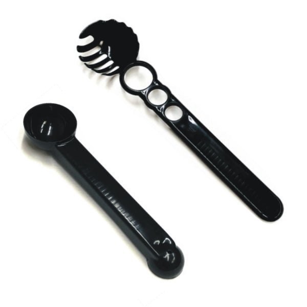 Kamenstein 2pc Kitchen Tool Set: Melon Baller Scoop Spoon & Spaghetti Pasta Fork