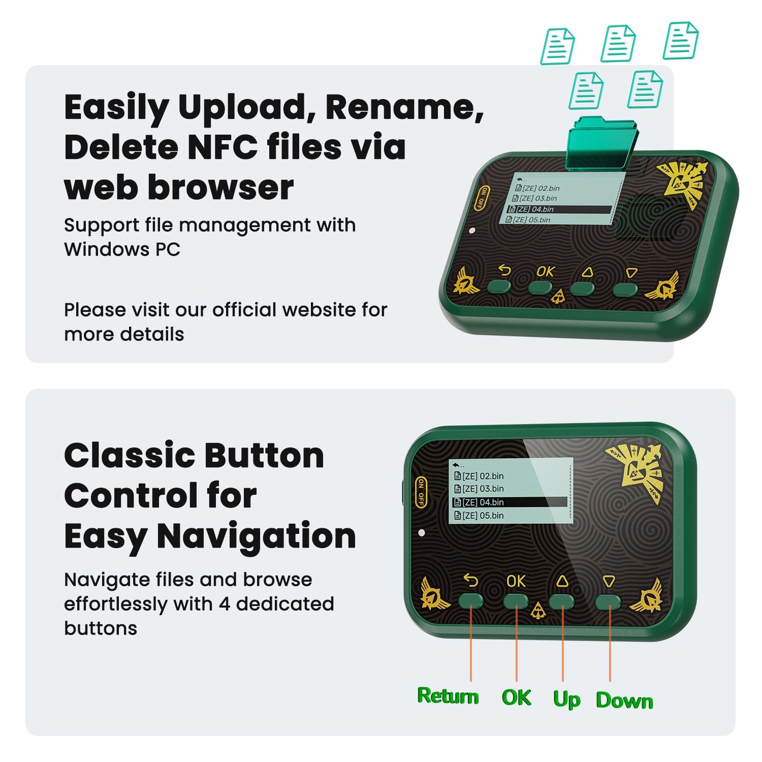 Joysfusion NFC Emulator, Store 3000 NFC Data, Support Ulimited Scan, 1.2 Scre...