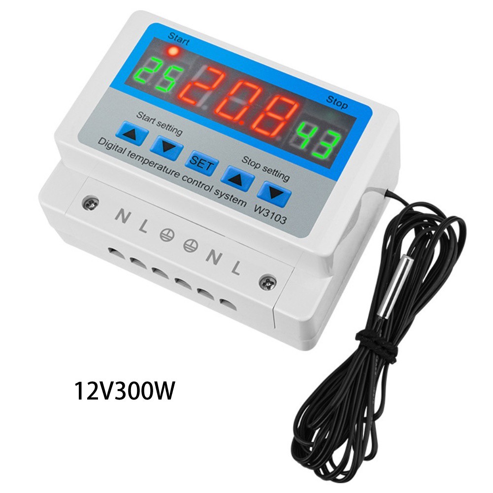 W3103 Digital Temperature Controller 30A 220V Automatic Wall Mount Thermostat