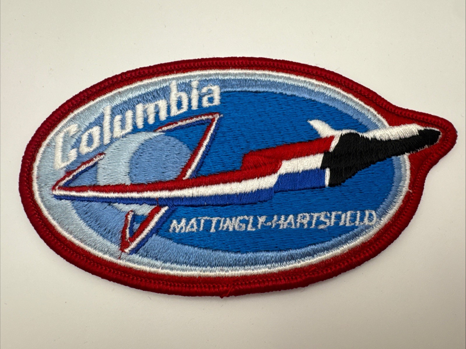 NASA Space Shuttle Columbia STS-4 Mattingly Harts Vtg Orig 1982 Patch 5.5x3in