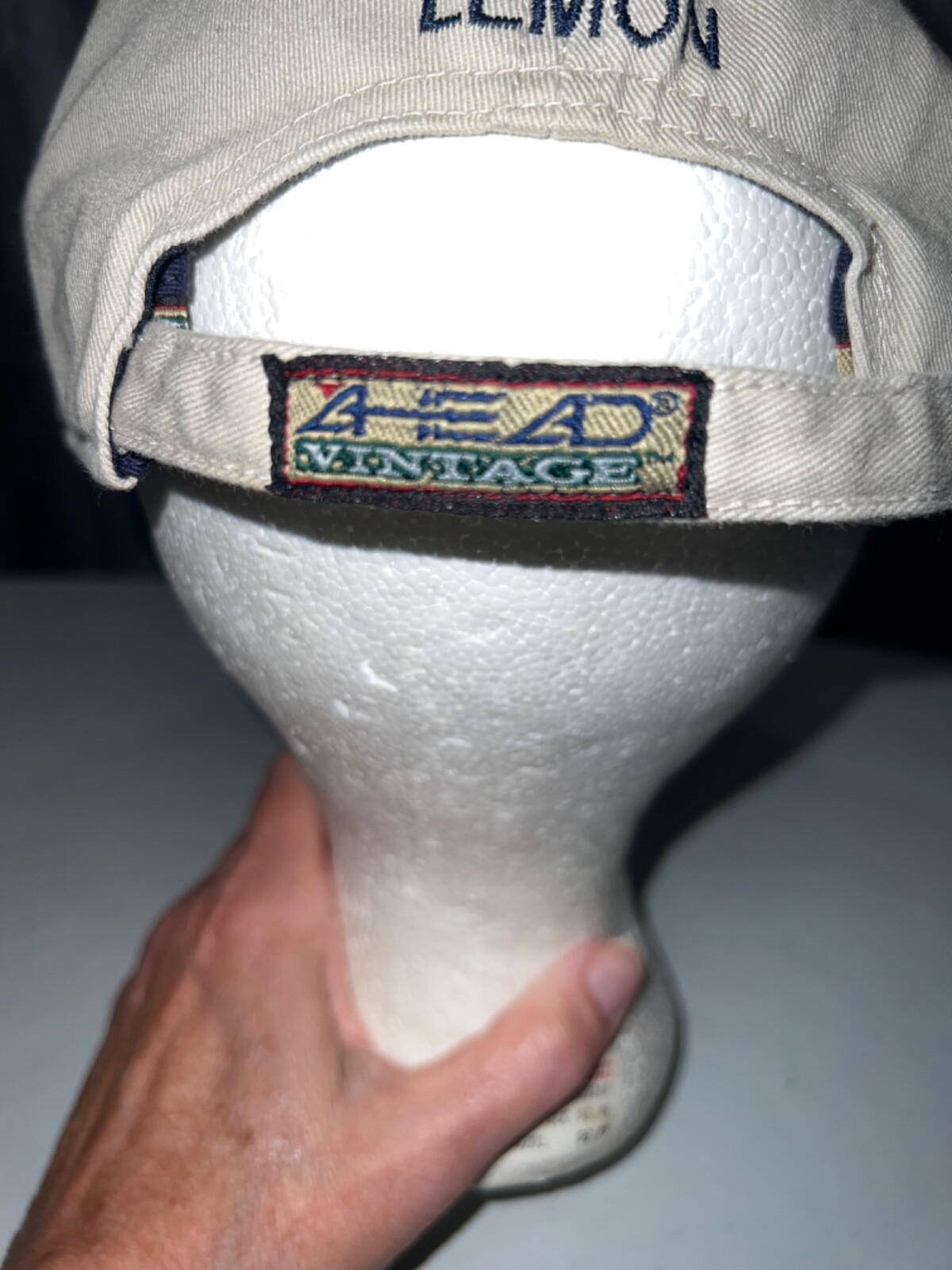 Western Amateur 100th Championship 2002 Ivory w RWB accents Hat Cap Strap Buckle
