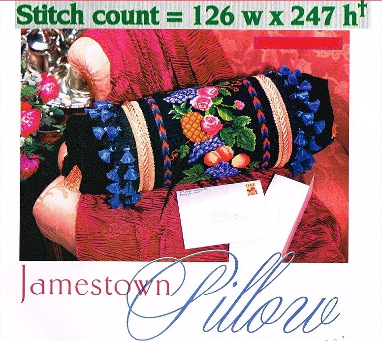 JAMESTOWN PILLOW  CROSS STITCH PATTERN ONLY   PY -  EEUQ