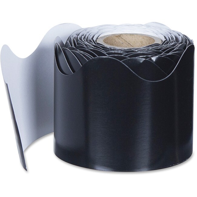 Carson Dellosa Rolled Scalloped Border Black 36 ft CD-108214