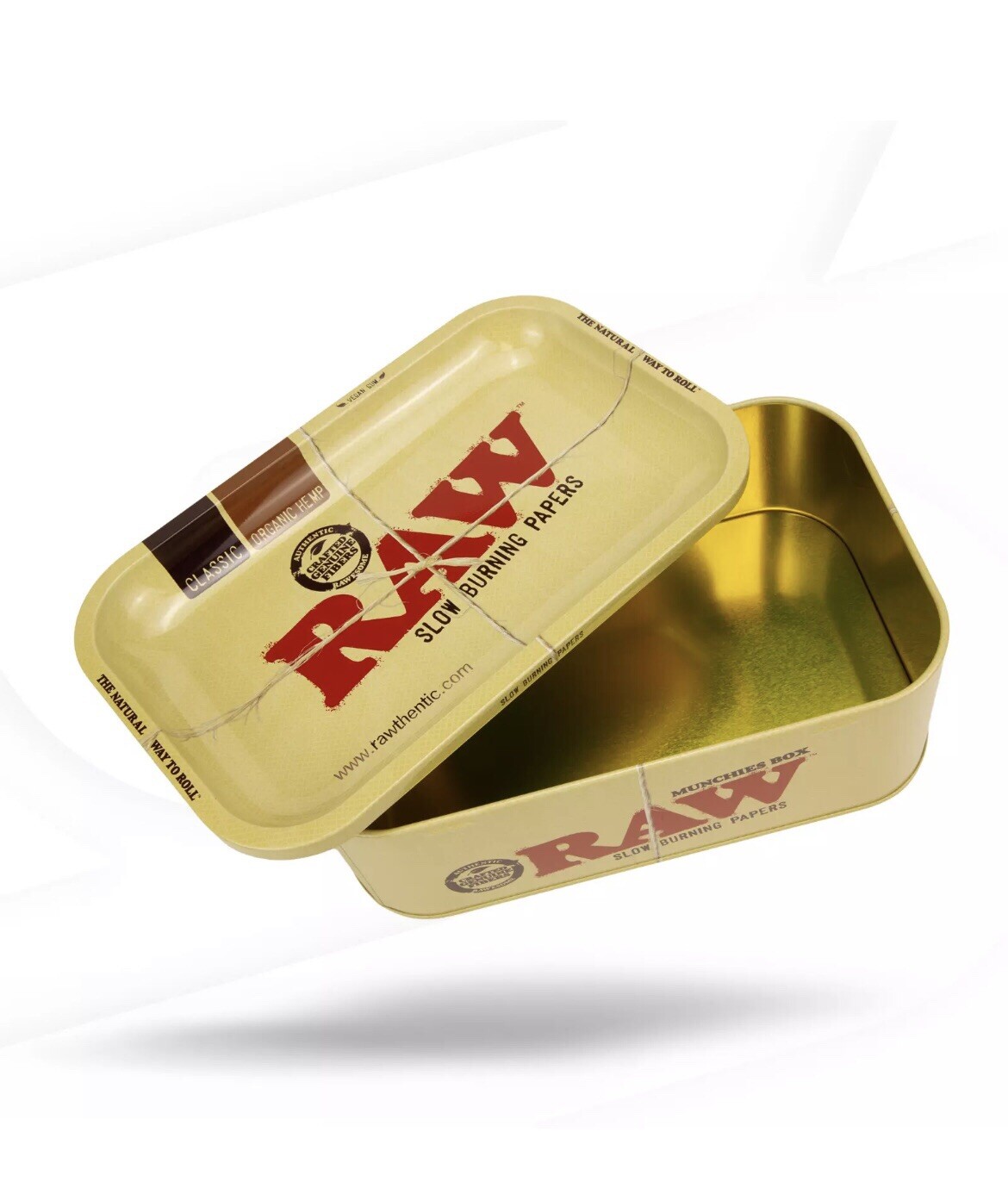 NEW RAW Metal Munchies Box Storage & Tray 10.8x6.9x3.6’’+ raw PHOENIX LIGHTER