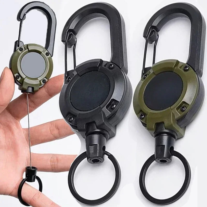 Automatic Retractable Anti-theft Keychain Wire Rope for Backpack Fishing