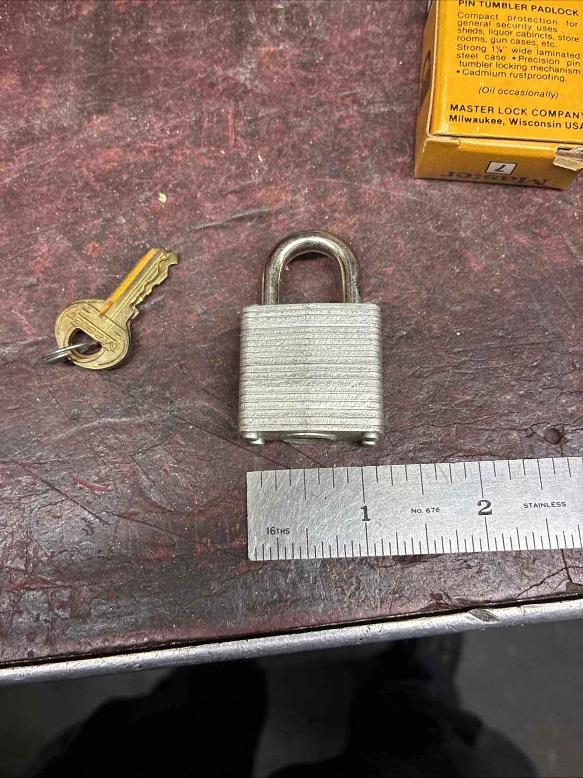 Master No. Seven Small Steel Padlock ￼