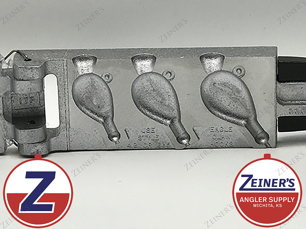 3306 JFS-3-LA Do It Flat Head Jig Mold - 1 1/2, 2, 2 1/2 oz sizes