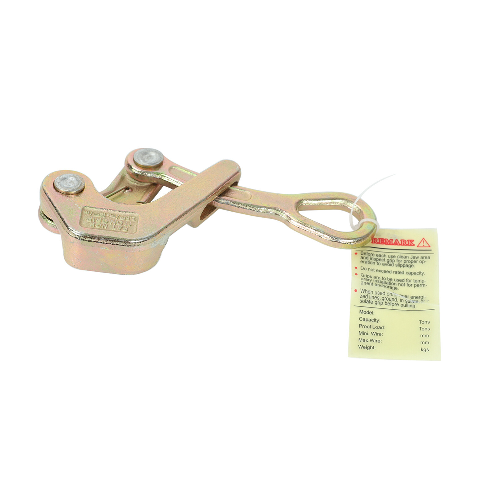 2204 Lbs 1 Ton Cable Wire Rope Haven Grip Pulling Puller Alloy steel Cable Grip
