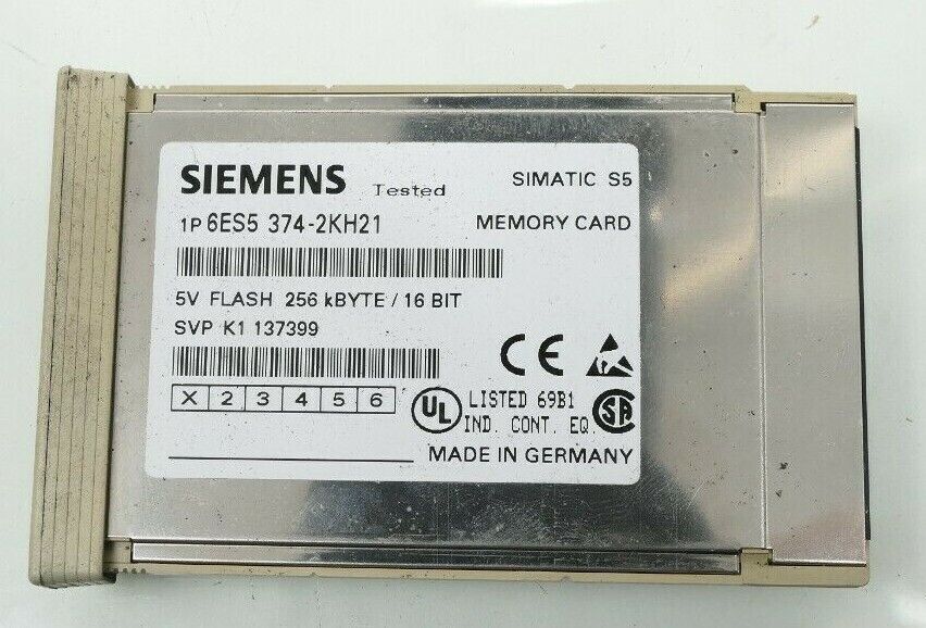 Siemens SIMATIC S5 Memory Card 256kBYTE | 6ES5 374-2KH21 | E:01 | 6ES5374-2KH21