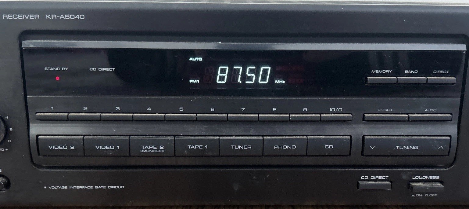 Kenwood KR-A5040 AM/FM Stereo Receiver - Untested