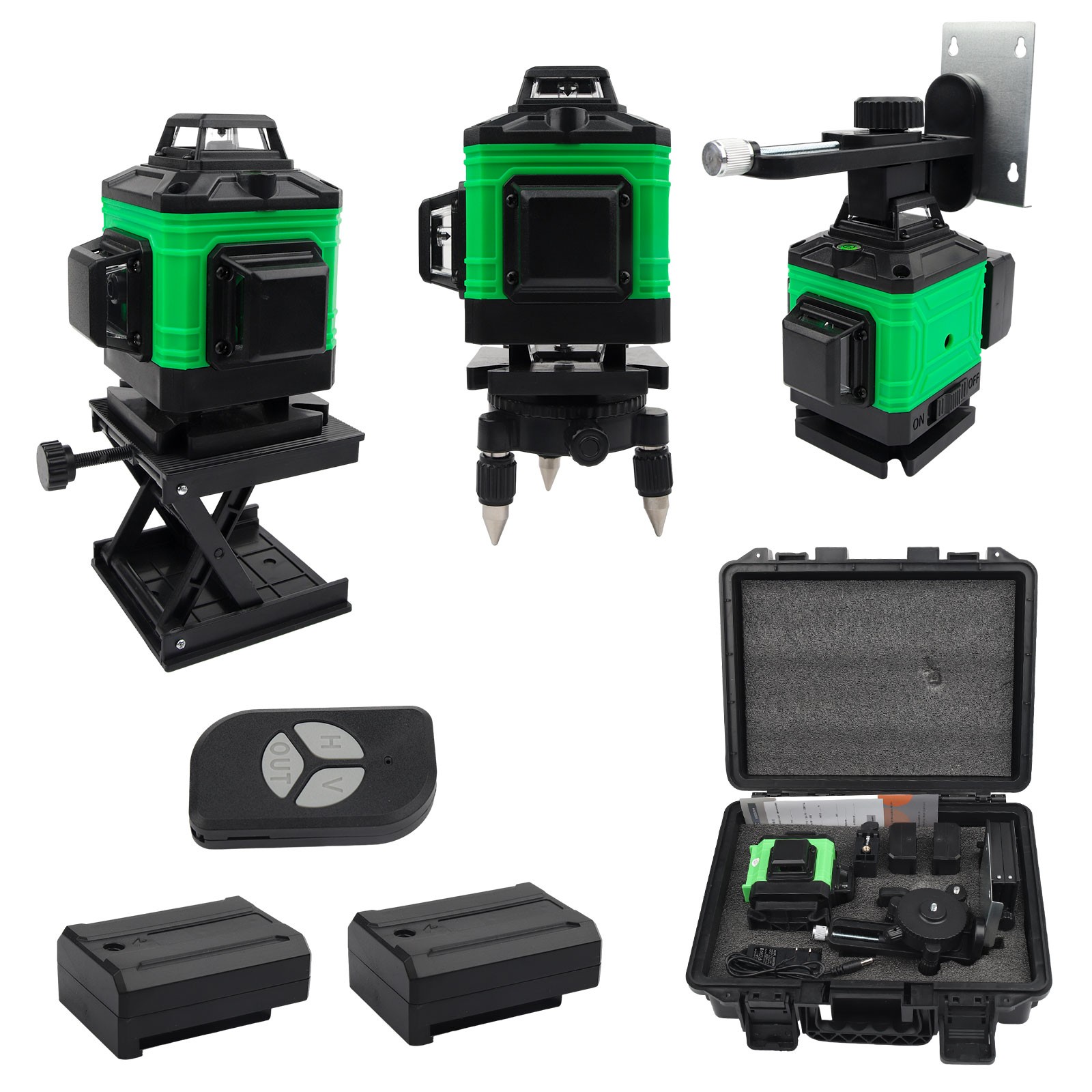 360° Fast Auto-Level 16-Line 4D Green Laser Level-High Precision Alignment Tool