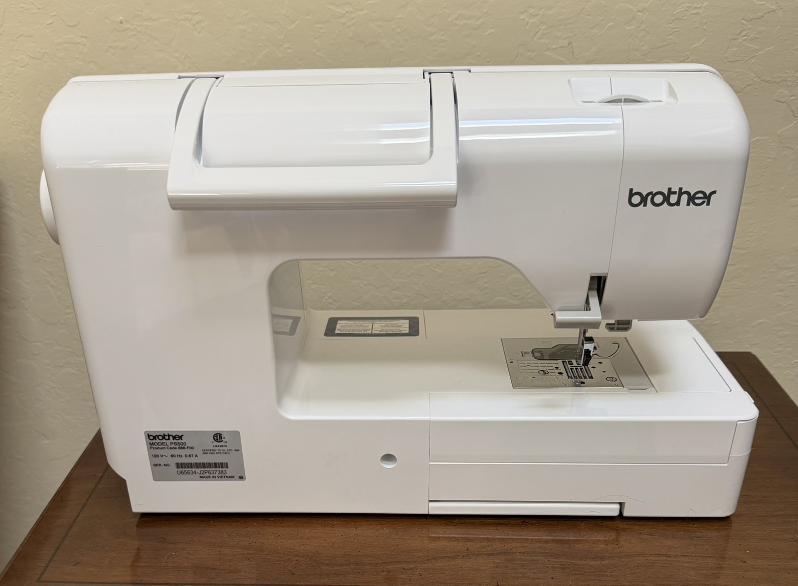Brother Pacesetter PS500 Computerized Sewing Machine & accessories