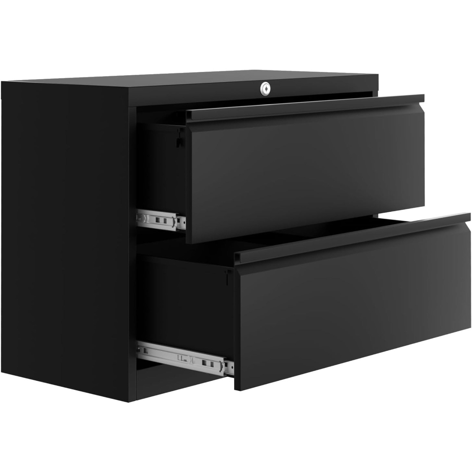 2-Drawer File Cabinet with Lock Metal Lateral Filing Cabinets File Storage