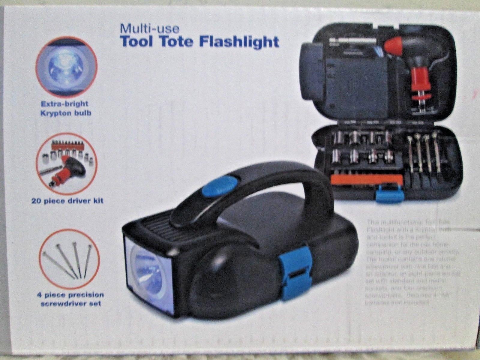 New with Box - Yorkshire Multi -Use Tool Tote Flashlight