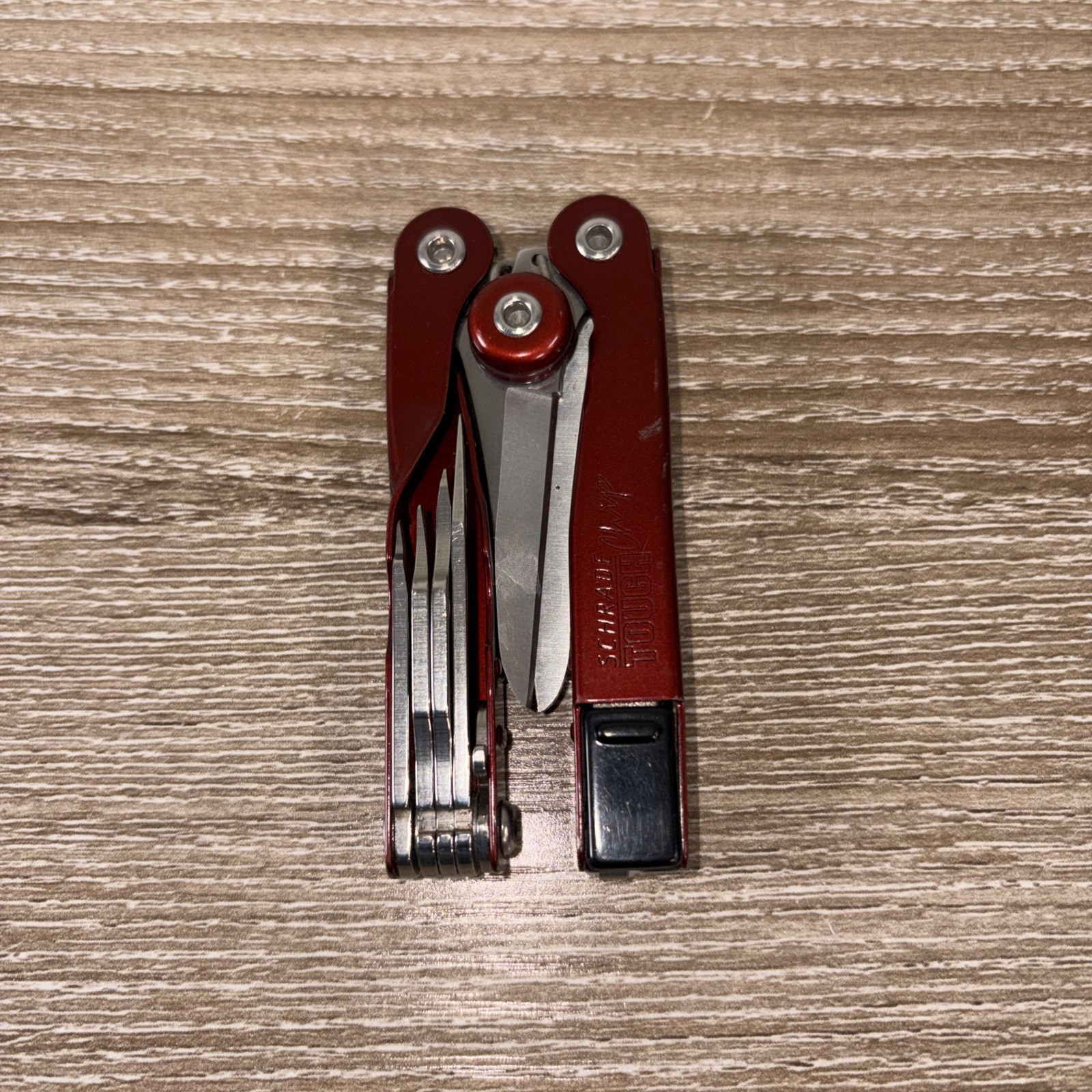 Schrade Tough Chip ST2 Compact Multi-Tool With Nylon Sheath USA