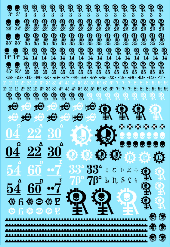 Rusty Orange Cyborg Cult A6 Transfer Sheet