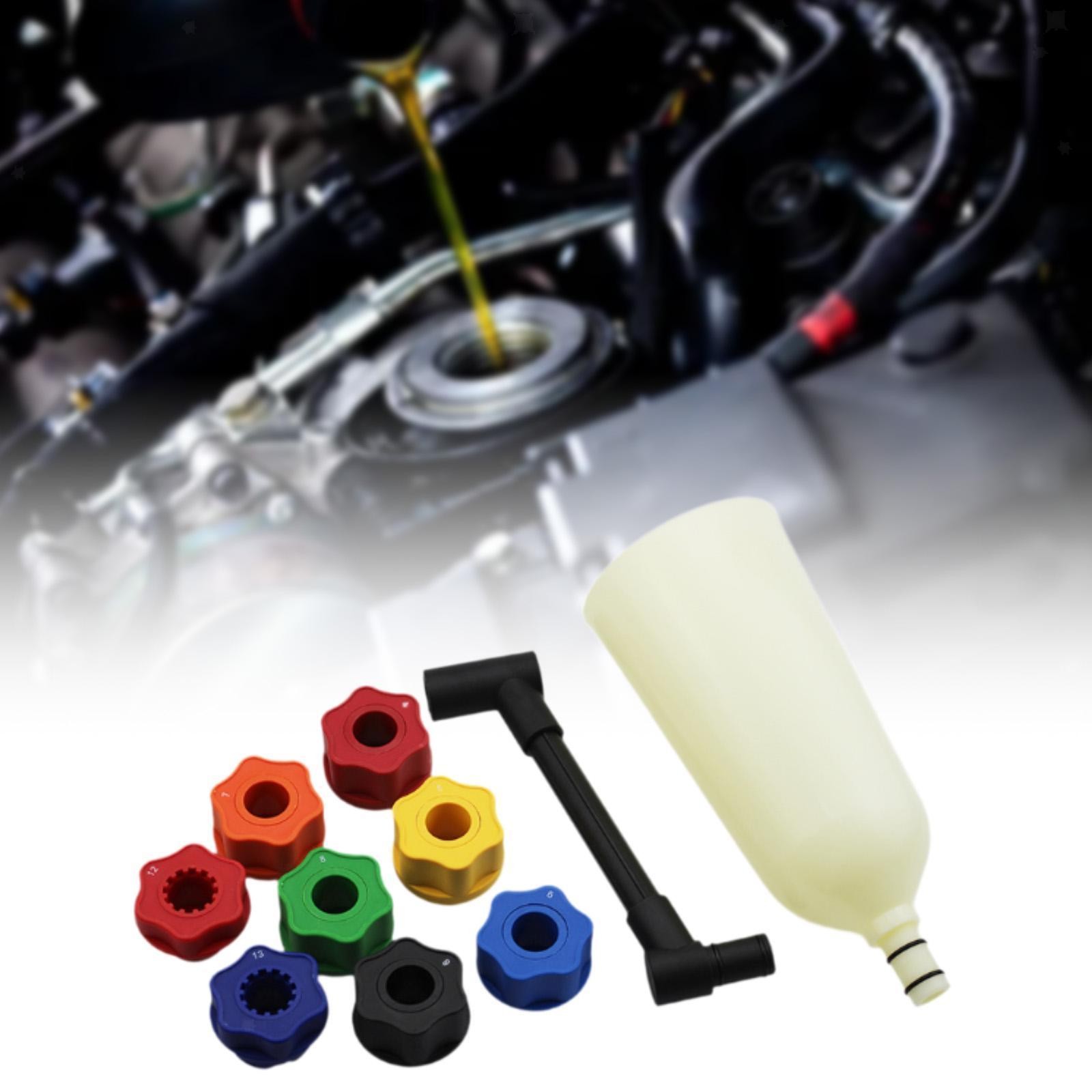 Engine Oil Funnel Set Adapters Car Repair Leakproof Funnel Replacement Part Oil