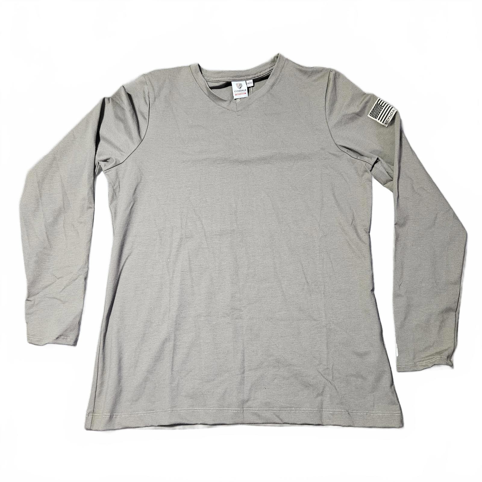 NEW Tyndale Long Sleeve Fire Resistant Shirt Gray Mens Medium Regular USA